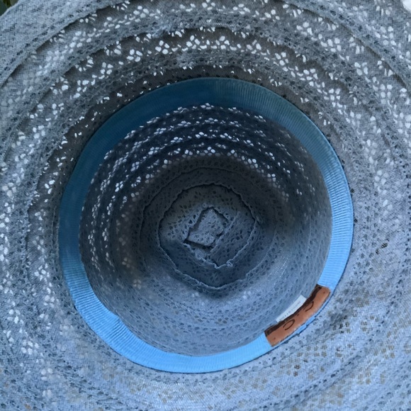 CC Exclusive Lace Like Blue Womens Sun Hat - Picture 8 of 9